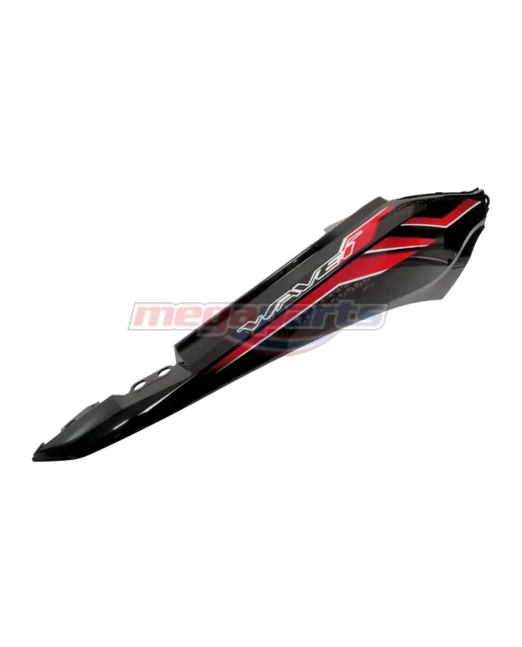 ฝาข้างขวาพร้อมสติ๊กเกอร์ WAVE 110i 2023 (Di,LED,S) (HONDA) สีดำ NHA35M (รถสีดำ-แดง)