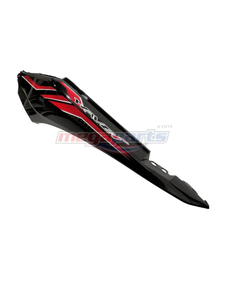 ฝาข้างซ้ายพร้อมสติ๊กเกอร์ WAVE 110i 2023 (Di,LED,S) (HONDA) สีดำ NHA35M (รถสีดำ-แดง)