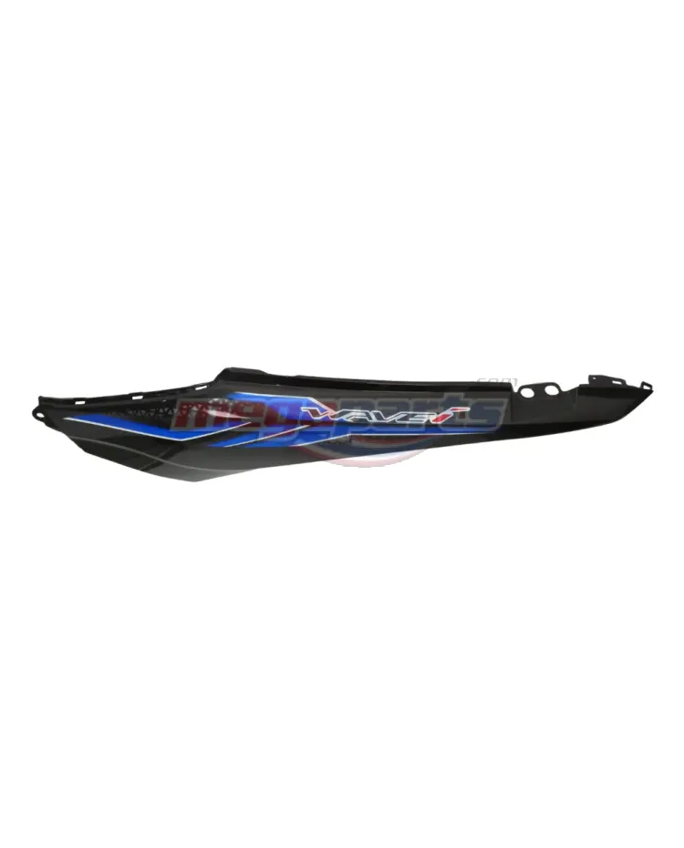 ฝาข้างซ้ายพร้อมสติ๊กเกอร์ WAVE 110i (2023-2024) (Di,LED,S) (HONDA) สีดำ NHA35M (สีน้ำเงิน-ดำ)