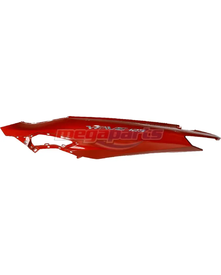 ฝาข้างซ้ายพร้อมสติ๊กเกอร์ WAVE 125i 2023 (LED,S) (HONDA) สีแดง R366P