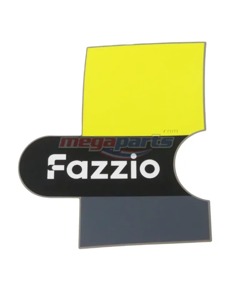 สติ๊กเกอร์ฝาข้างซ้าย FAZZIO 125 2024 (YAMAHA) รถสีน้ำตาล-เหลือง