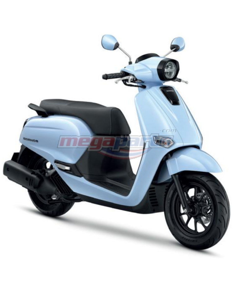 ชุดสีทั้งคัน GIORNO+ 125 2026 PB-414P ล้อแม็ก ดิสก์เบรกหน้า CBS สตาร์ทมือ รถสีฟ้า-ดำ SBB