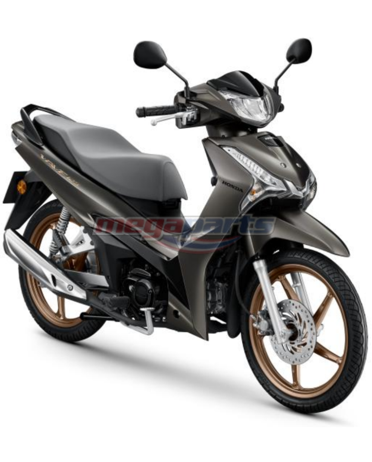 ชุดสีทั้งคัน WAVE 125 2025 YR-365M ล้อแม็ก ดิสก์เบรกหน้า สตาร์ตมือ รถสีน้ำตาล-ดำ BRB