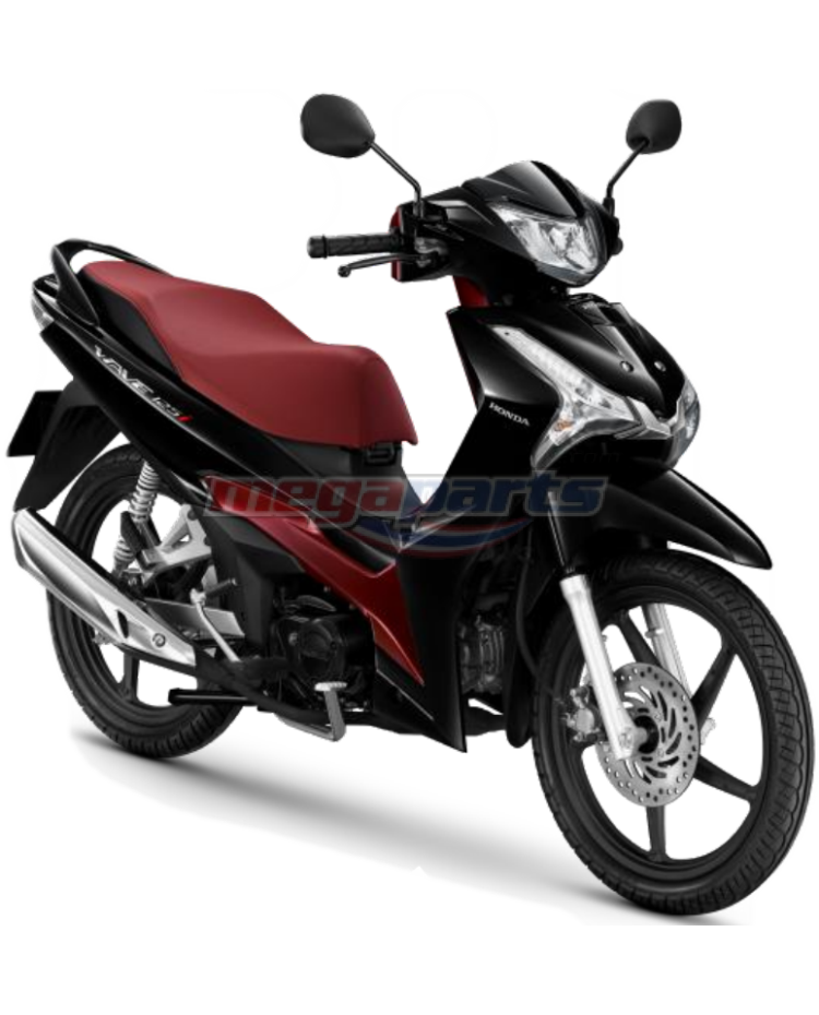 ชุดสีทั้งคัน WAVE 125i 2023 NH-A35M ล้อแม็ก รถสีดำ-แดง B-R