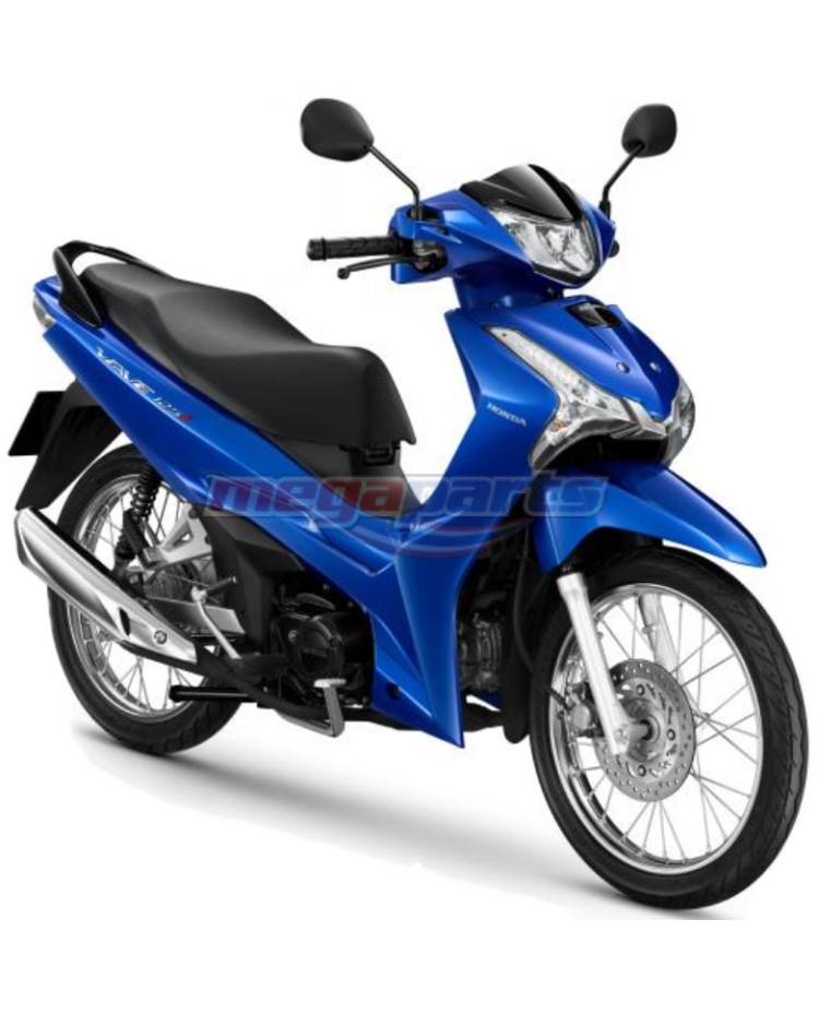 ชุดสีทั้งคัน WAVE 125i 2023 PB-433M ล้อซี่ลวด รถสีน้ำเงิน-ดำ BUB