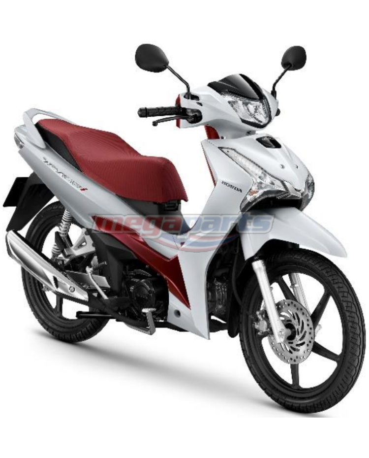 ชุดสีทั้งคัน WAVE125i 2022 NH-B61P ล้อแม็ก รถสีขาว-แดง W-R