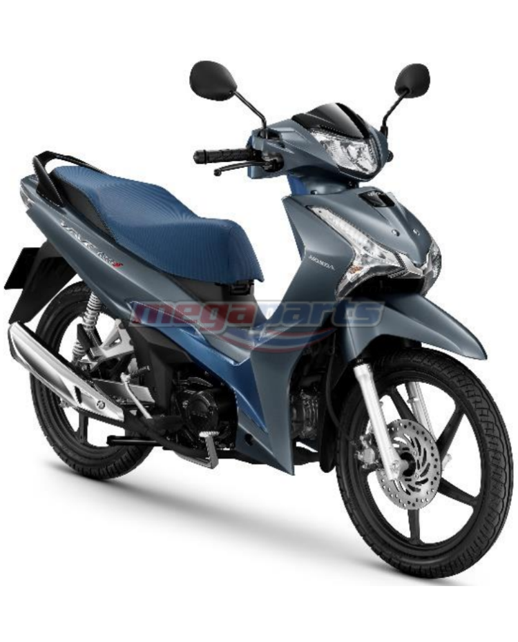 ชุดสีทั้งคัน WAVE125i 2022 NH-C34M ล้อแม็ก รถสีเทา-น้ำเงิน GBU