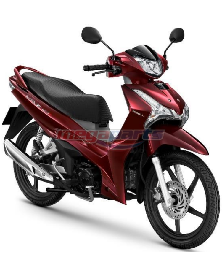 ชุดสีทั้งคัน WAVE125i 2022 R-405C ล้อแม็ก รถสีแดง-เทา R-S