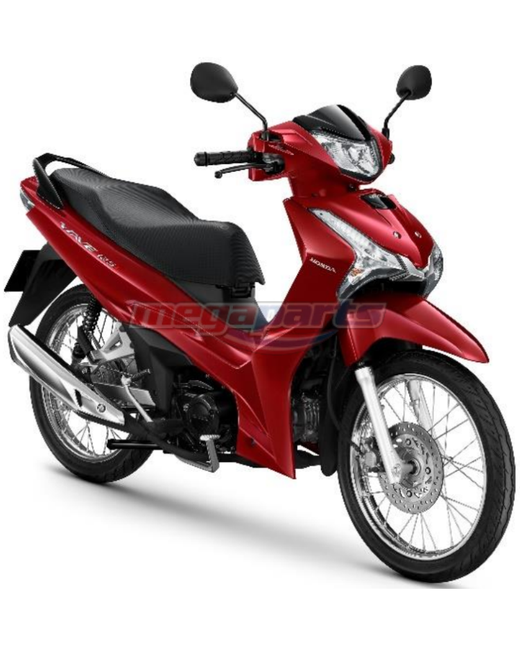 ชุดสีทั้งคัน WAVE125i 2022 R-366P ล้อซี่ลวด รถสีแดง RED