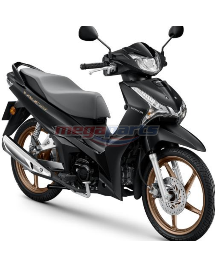 ชุดสีทั้งคัน WAVE 125 2025 NH-436M ล้อแม็ก ดิสก์เบรกหน้า สตาร์ตมือ รถสีดำ BLK