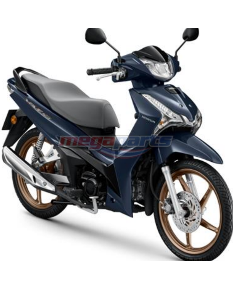 ชุดสีทั้งคัน WAVE 125 2025 NH-D12P ล้อแม็ก ดิสก์เบรกหน้า สตาร์ตมือ รถสีน้ำเงิน-ดำ BUB
