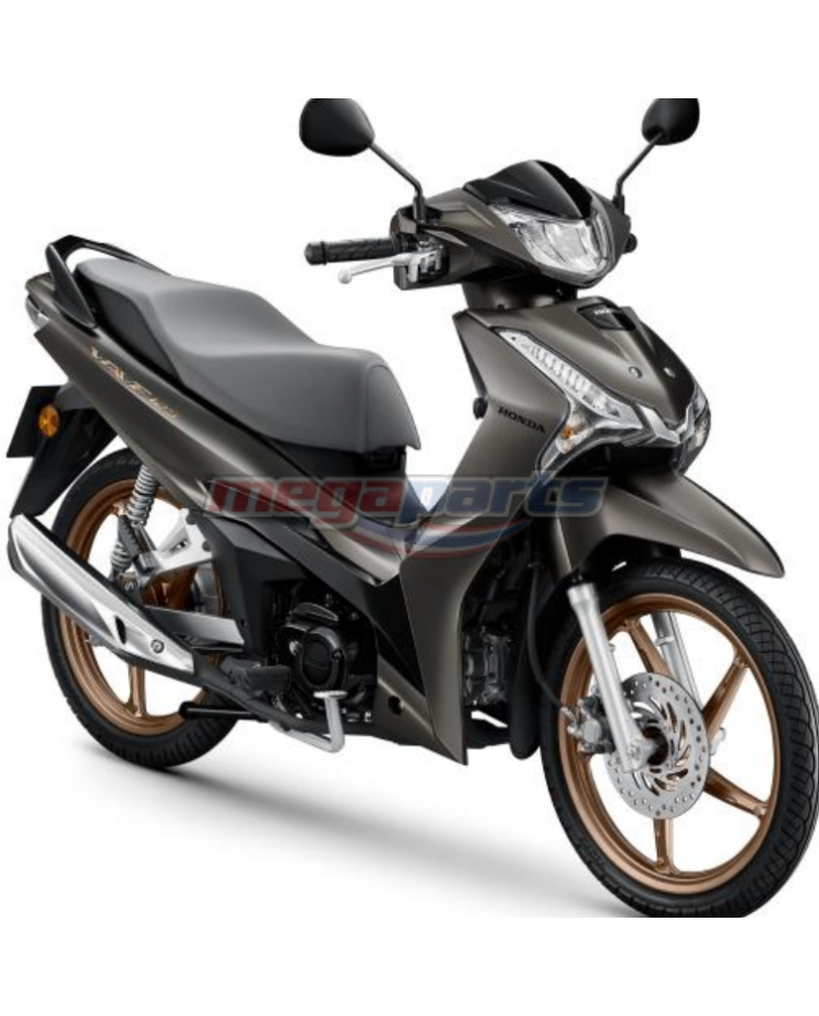 ชุดสีทั้งคัน WAVE 125 2025 YR-365M ล้อแม็ก ดิสก์เบรกหน้า สตาร์ตมือ รถสีน้ำตาล-ดำ BRB