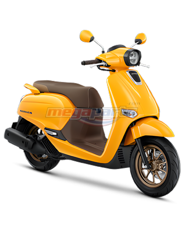 ชุดสีทั้งคัน GIORNO+ 125 2026 (ABS) (HONDA) รถสีเหลือง-น้ำตาล YBR