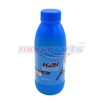 น้ำมันเบรค DOT3 200ML (KAR) ขวดน้ำเงิน