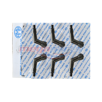 ปลั๊กหัวเทียน WAVE 110 งอ 45 องศา (HM) สีดำ (แผง 6 ตัว)