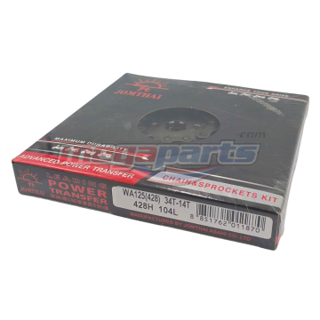 โซ่สเตอร์ชุด 428 WAVE 125 (หัวเถิก) 14-34-104 (JT)