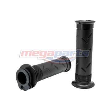 ปลอกมือยางพร้อมไส้เร่ง L/R WAVE 125 (หัวเถิก) (HM) สีดำ