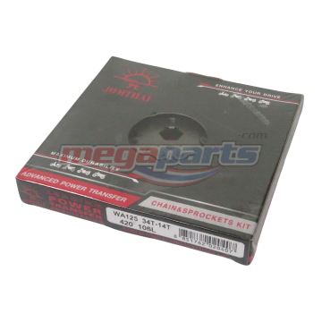 โซ่สเตอร์ชุด 420 WAVE 125 (หัวเถิก) 14-34-106 (JT)