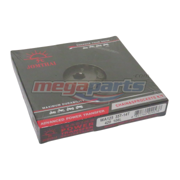 โซ่สเตอร์ชุด 420 WAVE 125 (หัวเถิก) 14-35-106 (JT)