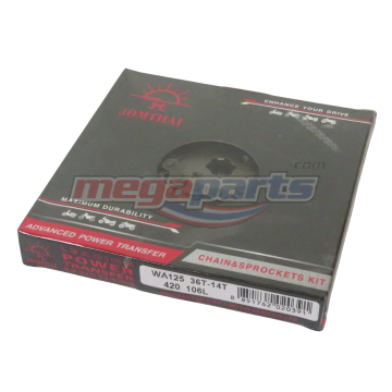 โซ่สเตอร์ชุด 420 WAVE 125 (หัวเถิก) 14-36-106 (JT)