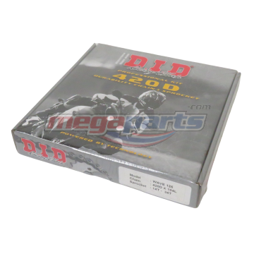 โซ่สเตอร์ชุด 420 WAVE 125 (หัวเถิก) 14-34-104 (DID)