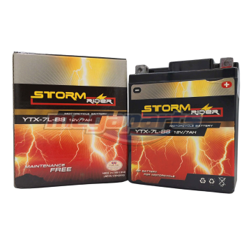 แบตเตอรี่แห้ง CBR 250 (YTX7L-BS 12V6AH) (STORM)