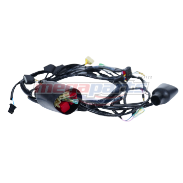 สายไฟชุด WAVE 125i 2010 (ไฟเลี้ยวบังลม) (HONDA) สตาร์ทมือ-เท้า (ไมล์ฟ้า)