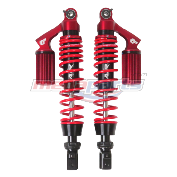 โช้คหลังแก๊ส L/R FORZA 300 AIR-SERIES 400MM. (PROFENDER) ดำ/แดง/แท้งแดง