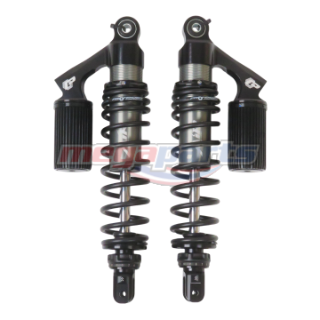 โช้คหลังแก๊ส L/R WAVE 125i (2019-2021) (LED) AIR 330MM. (PROFENDER) ดำ/ดำ/แท้งดำ