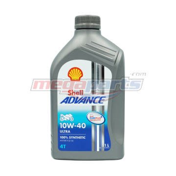 น้ำมันเครื่อง 4T ADVANCE ULTRA 10W-40 1L MA2 (SHELL) (SYN 100%)