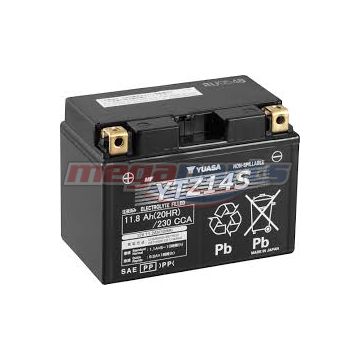 แบตเตอรี่แห้ง (YTZ14S 12V11AH) (YUASA)