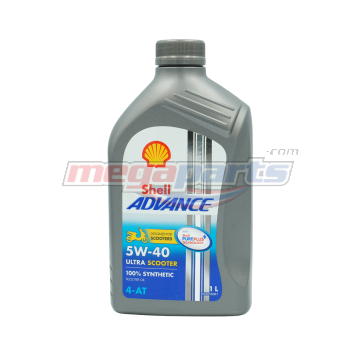น้ำมันเครื่อง 4AT ADVANCE ULTRA SCOOTER 5W-40 1L MB (SHELL) (SYN 100%)