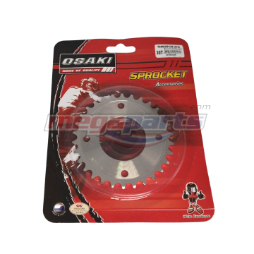 สเตอร์หลัง 415 WAVE 125 (หัวเถิก) 30T (OSAKI) กลึงเลส -