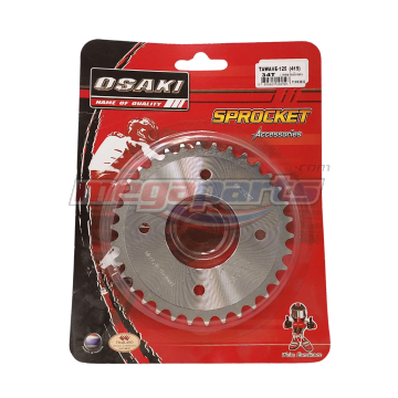 สเตอร์หลัง 415 WAVE 125 (หัวเถิก) 34T (OSAKI) กลึงเลส