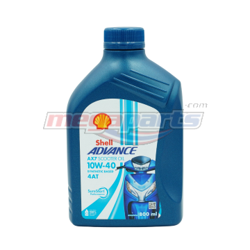 น้ำมันเครื่อง 4AT ADVANCE AX7 SCOOTER 10W-40 0.8L MB (SHELL) (SEMI-SYN)