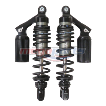 โช้คหลังแก๊ส L/R AEROX 155 (2017-2020) AIR-SERIES 305MM. (PROFENDER) ดำ/ดำ/แท้งดำ