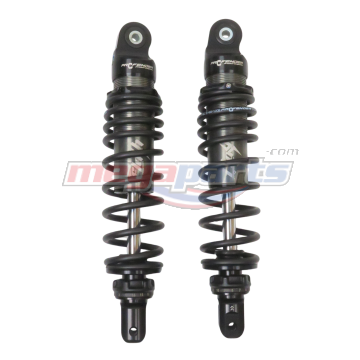 โช้คหลังแต่ง L/R AEROX 155 (2017-2020) FLASH-SERIES 305MM. (PROFENDER) ดำ/ดำ