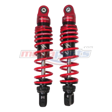 โช้คหลังแต่ง L/R AEROX 155 (2017-2020) FLASH-SERIES 305MM. (PROFENDER) ดำ/แดง