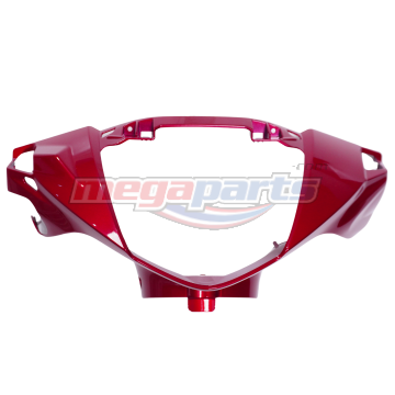 ฝาครอบแฮนด์หน้า WAVE 125i (2024-2025) (LED,S) (HONDA) สีแดงแก้ว R340C