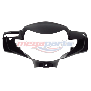 ฝาครอบแฮนด์หน้า WAVE 125i 2005 (ไฟเลี้ยวบังลม) (HONDA) สีดำเงา NHA35M