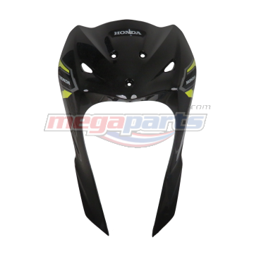 บังลมเดี่ยวพร้อมสติ๊กเกอร์ WAVE 110i 2025 (Di,LED,S) (HONDA) รถสีดำ-เหลือง