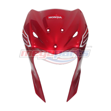 บังลมเดี่ยวพร้อมสติ๊กเกอร์ WAVE 110i 2025 (Di,LED,S) (HONDA) สีแดงแก้ว R340C