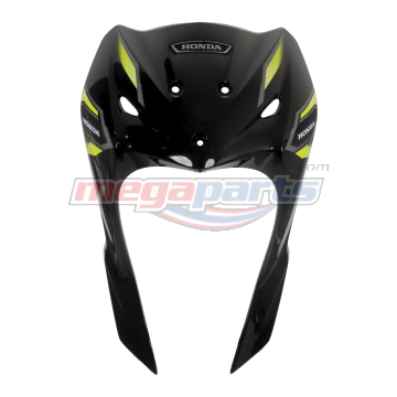 บังลมเดี่ยวพร้อมสติ๊กเกอร์ WAVE 110i 2025 (M,LED) (HONDA) สีดำ