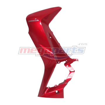 บังลมข้างซ้ายพร้อมสติ๊กเกอร์ WAVE 125i 2024 (LED,S) (HONDA) สีแดงแก้ว R340C