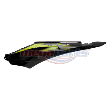 ฝาข้างซ้ายพร้อมสติ๊กเกอร์ WAVE 110i 2025 (Di,LED,S) (HONDA) รถสีดำ-เหลือง