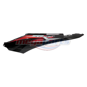 ฝาข้างซ้ายพร้อมสติ๊กเกอร์ WAVE 110i 2025 (Di,LED,S) (HONDA) รถสีแดง-ดำ