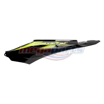 ฝาข้างซ้ายพร้อมสติ๊กเกอร์ WAVE 110i 2025 (M,LED) (HONDA) รถสีเหลือง-ดำ