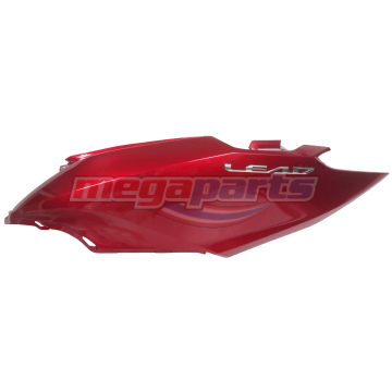 ฝาครอบท้ายด้านซ้ายพร้อมสติ๊กเกอร์ LEAD 125 2025 (4 วาล์ว) (HONDA) สีแดง R368C