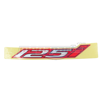 สติ๊กเกอร์ฝาข้าง WAVE 125i 2024 (M,LED) (HONDA) เครื่องหมาย 125i รถสีแดง