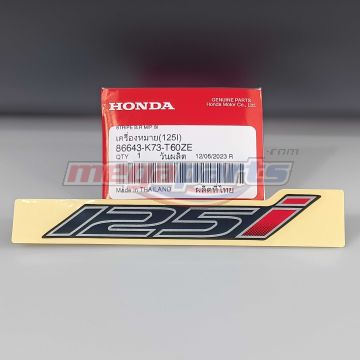 สติ๊กเกอร์ฝาข้างตัวเล็ก WAVE 125i (LED) (HONDA) สีดำเงา NHA35M